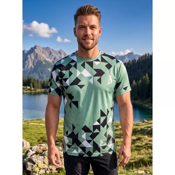  Männer funktionaler T -Shirt Premium ALTISPORT VOJ/ALM108TR01 MILITÄR 