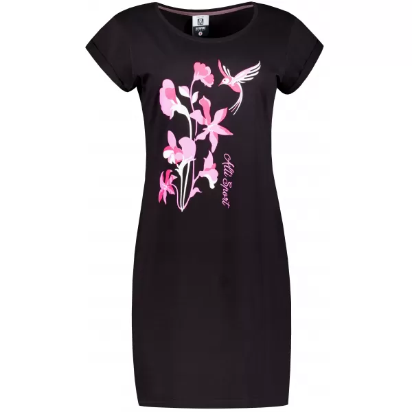  Kleid ALTISPORT ALW191178 SCHWARZ -PINK 