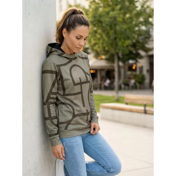  Hochwertiges Funktions-Sweatshirt für Damen ALTISPORT VOJ/ALW085MI01 DUNKELBRAUN 