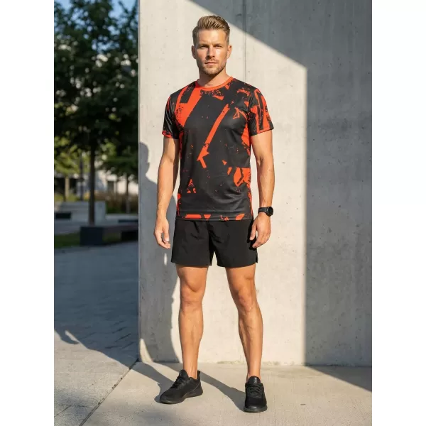  Männer funktionaler T -Shirt Premium ALTISPORT VOJ/ALM079TR01 SCHWARZ -RED 