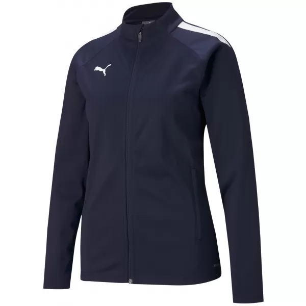  Damenjacke PUMA TEAMLIGA TRAINING JACKET W 657252_06 PEACOAT/ PEACOAT/PUMA WEIß 