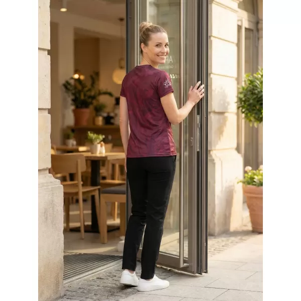  Hochwertiges Funktions-T-Shirt für Damen ALTISPORT VOJ/ALW096TR01 BURGUND 