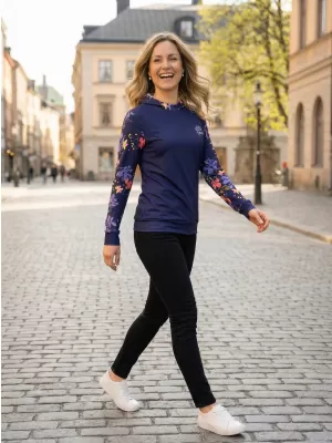 Funktionaler Sweatshirt -Prämie von Frauen ALTISPORT VOJ/ALW063MI01 DUNKELVIOLETT