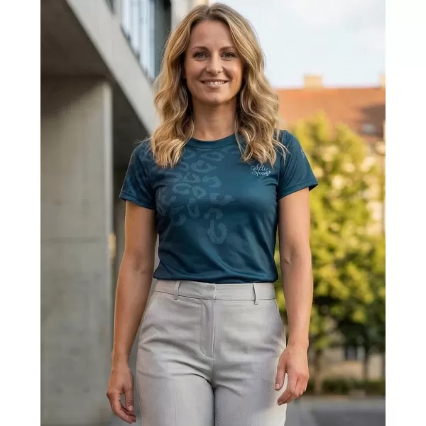  Frauenfunktional T -Shirt Premium ALTISPORT VOJ/ALW047TR01 BLAU 