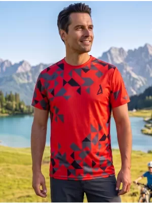 Männer funktionaler T -Shirt Premium ALTISPORT VOJ/ALM108TR01 ROT