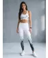 Frauen -Leggings Premium ALTISPORT VOJ/ALW109LEG01 WEIß -UND -SCHWARZ