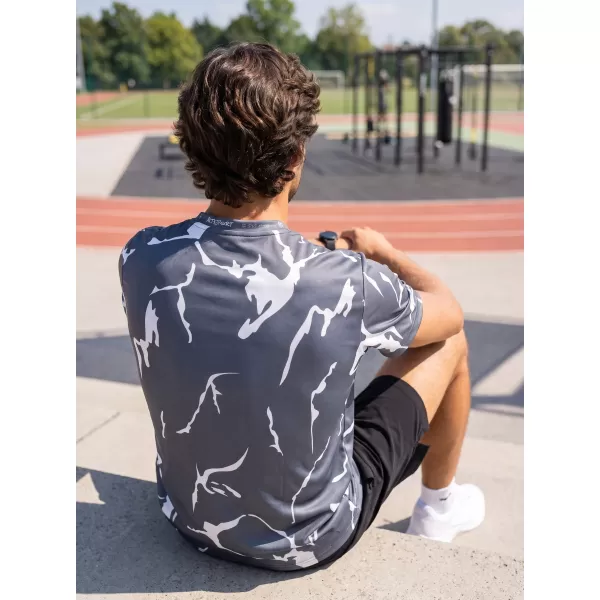  Männer funktionaler T -Shirt Premium ALTISPORT VOJ/ALM052TR01 GRAU 