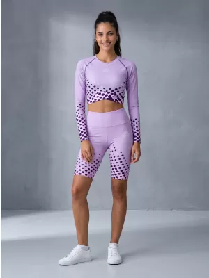 Frauen -Leggings über den Knien Premium ALTISPORT VOJ/ALW109LEG02 LILA