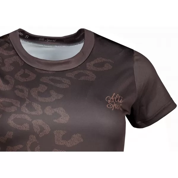  Frauenfunktional T -Shirt Premium ALTISPORT VOJ/ALW047TR01 DUNKELBRAUN 