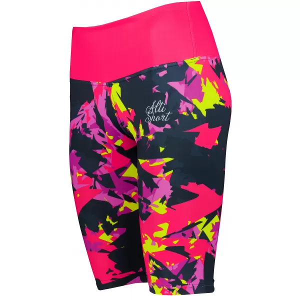  Frauen -Leggings über den Knien Premium ALTISPORT VOJ/ALW110LEG02 PINK -BLACK 