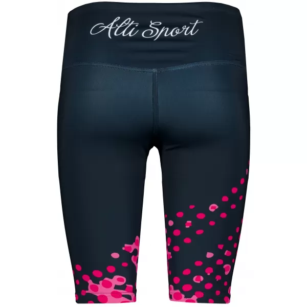  Frauen -Leggings über den Knien Premium ALTISPORT VOJ/ALW109LEG02 ROSA SCHWARZ 