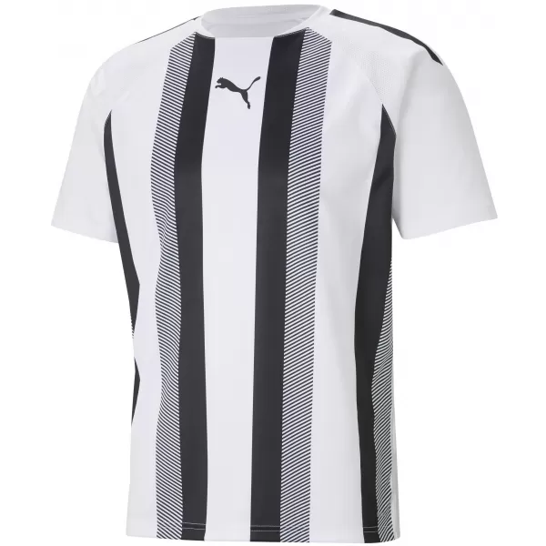  Herren -funktionales Hemd PUMA TEAMLIGA STRIPED JERSEY 704920_04 PUMA WHITE/PUMA BLACK 