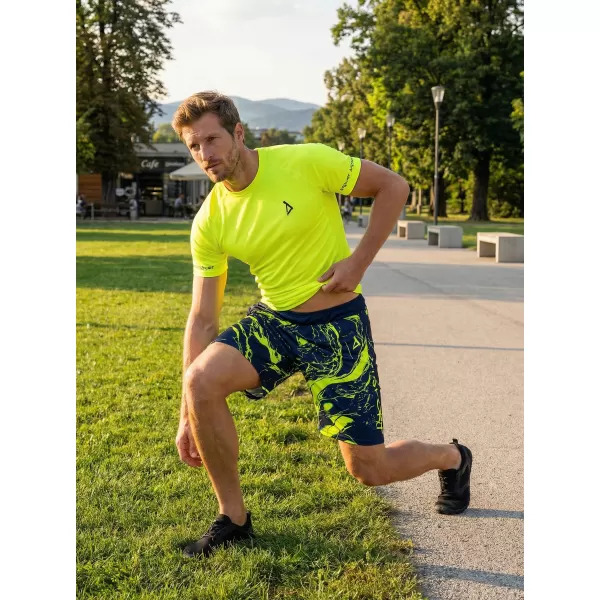  Die funktionalen Shorts von Männern Premium ALTISPORT VOJ/ALM071KRA01 MARINE/GELB 