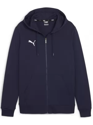 Herren -Sweatshirt PUMA TEAMGOAL CASUALS HOODED JACK 658595_06 PUMA NAVY/PUMA WHITE