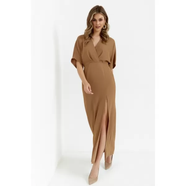  Kleid MAKOVER K163 BEIGE 