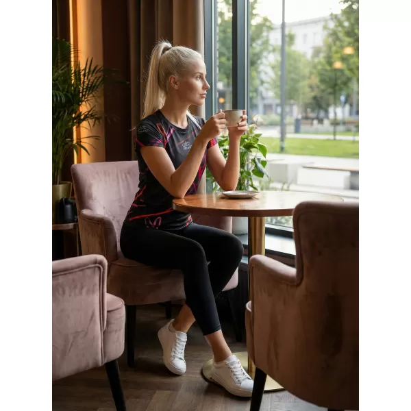  Hochwertiges Funktions-T-Shirt für Damen ALTISPORT VOJ/ALW082TR01 SCHWARZ 