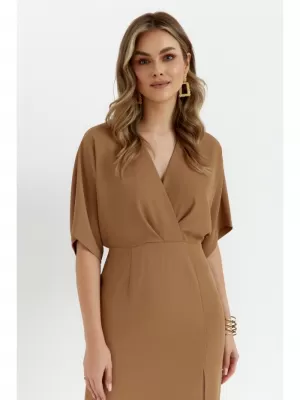 Kleid MAKOVER K163 BEIGE