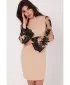 Kleid MAKOVER K182 BEIGE