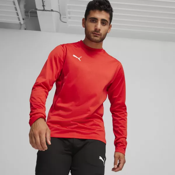  Herren -Sweatshirt PUMA TEAMGOAL TRAINING SWEAT 658649_01 PUMA ROT/PUMA WEIß/SCHNELL ROT 