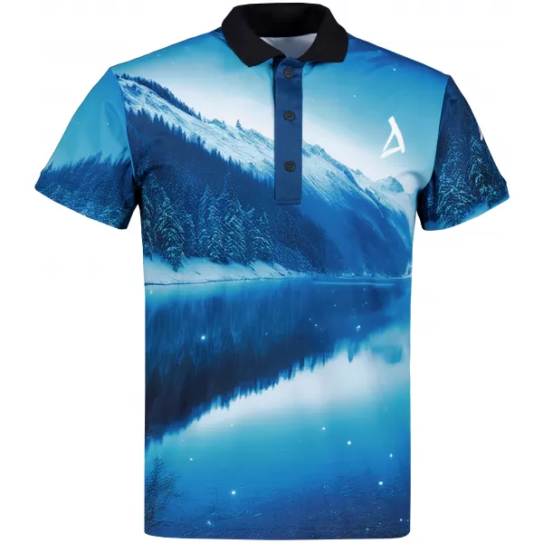  Herrenfunktional T -Shirt mit Premium -Kragen ALTISPORT VOJ/ALM103TR05 SCHNEE 
