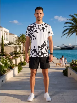Männer funktionaler T -Shirt Premium ALTISPORT VOJ/ALM108TR01 WEIß