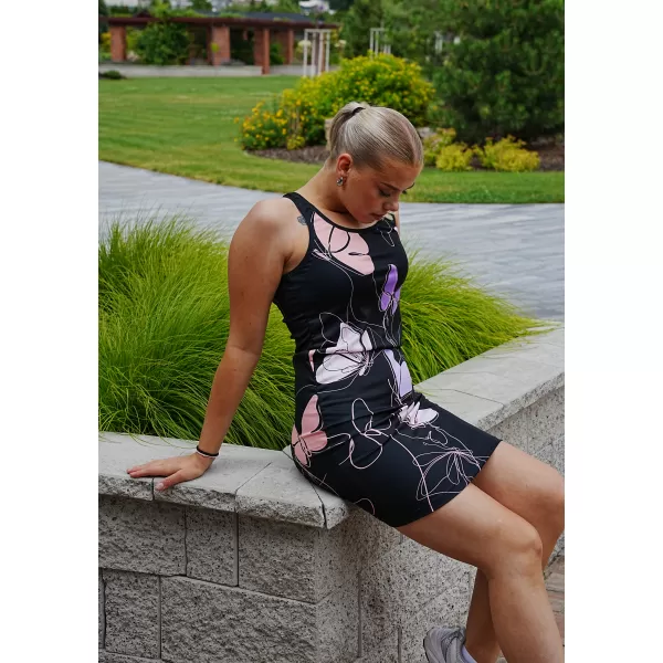 Frauenkleid -Prämie von Frauen ALTISPORT VOJ/ALW086SAT01 SCHWARZ/LILA 