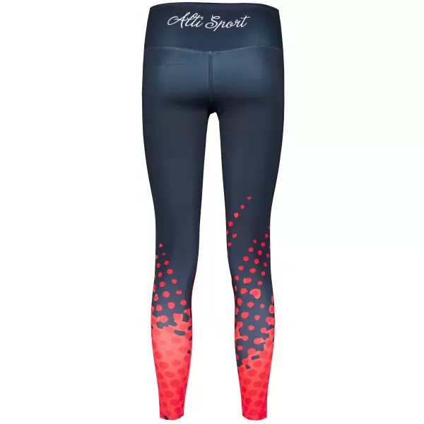  Frauen -Leggings Premium ALTISPORT VOJ/ALW109LEG01 ROTSCHWARZ 