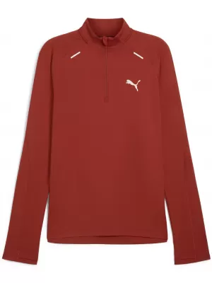 Herren-T-Shirt PUMA RUN CLOUDSPUN 1/4 ZIP 525781_63 MARS ROT