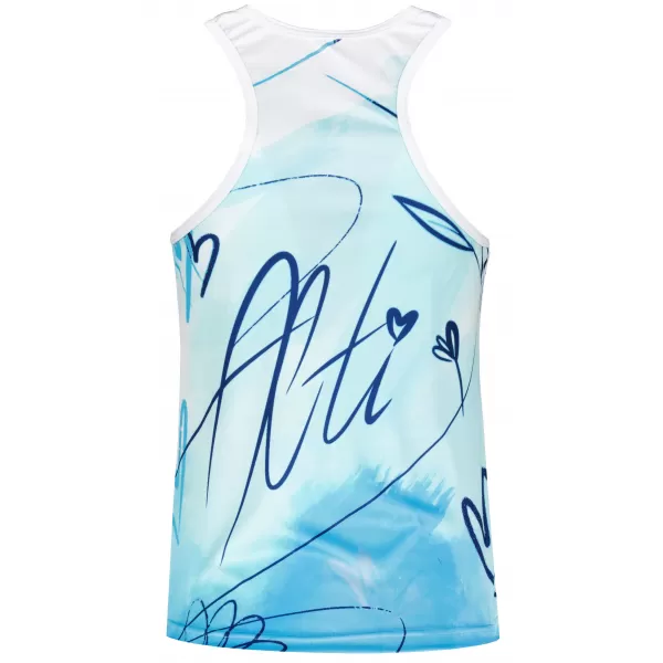  Funktionaler Tanktoper der Frauen auf Prämie ALTISPORT VOJ/ALW083TIL01 WEIß -BLAU 