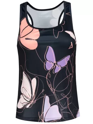 Funktionaler Tanktoper der Frauen auf Prämie ALTISPORT VOJ/ALW086TIL01 SCHWARZ/LILA