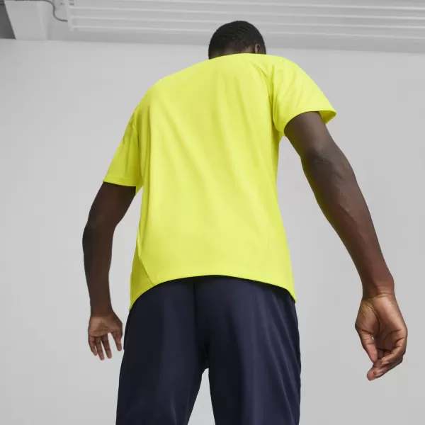  Herren -funktionales Hemd PUMA TEAMFINAL TRAINING JERSEY 658557_30 ELECTRIC LIME/ ELEKTRISCHES KALK/PUMA SILBER 