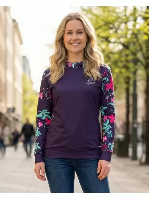 Funktionaler Sweatshirt -Prämie von Frauen ALTISPORT VOJ/ALW063MI01 FUCHSIE