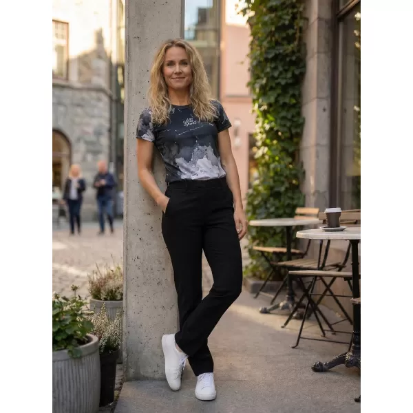  Frauenfunktional T -Shirt Premium ALTISPORT VOJ/ALW089TR01 SCHWARZ 