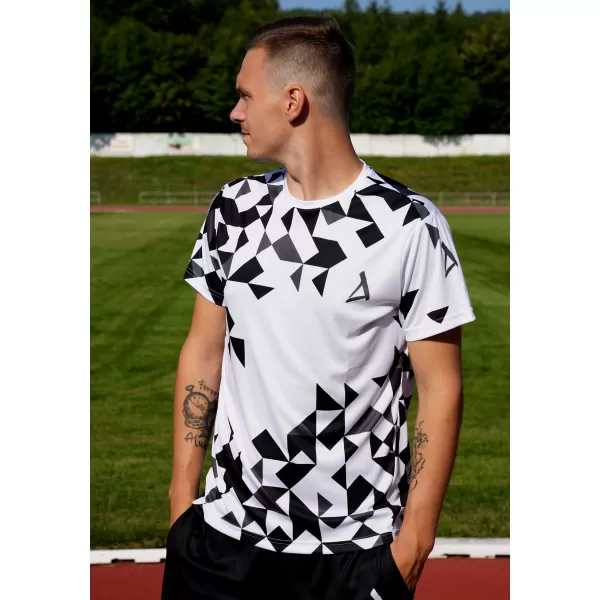  Männer funktionaler T -Shirt Premium ALTISPORT VOJ/ALM108TR01 WEIß 