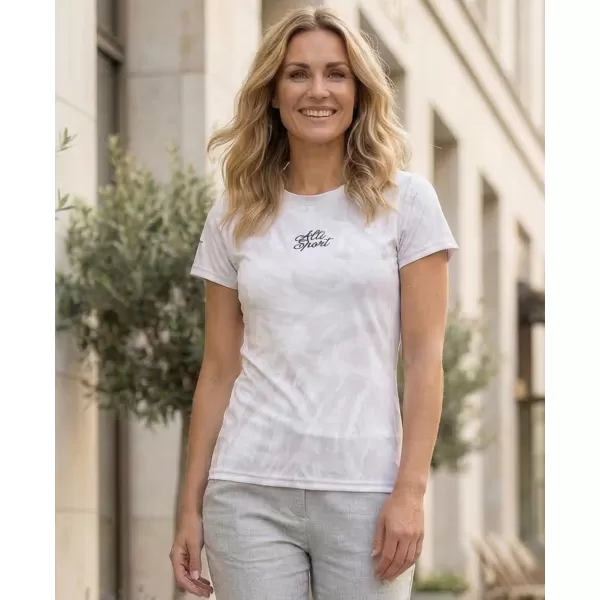  Frauenfunktional T -Shirt Premium ALTISPORT VOJ/ALW096TR01 WEIß 