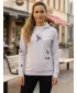 Funktionaler Sweatshirt -Prämie von Frauen ALTISPORT VOJ/ALW077MI01 GRAU -BLACK