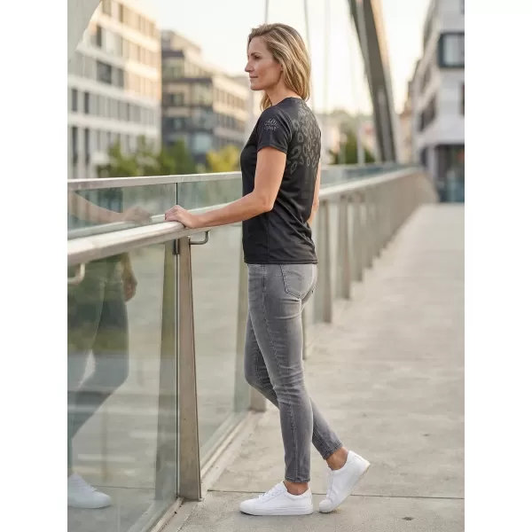  Frauenfunktional T -Shirt Premium ALTISPORT VOJ/ALW047TR01 SCHWARZ 