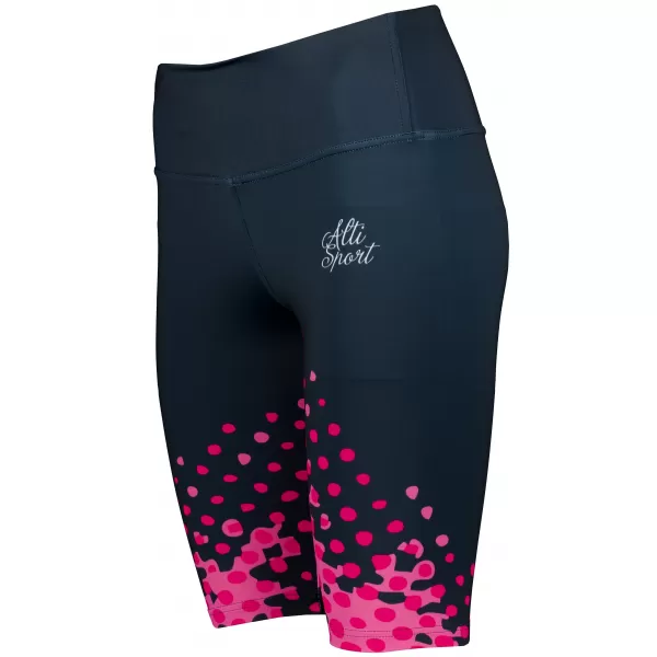  Frauen -Leggings über den Knien Premium ALTISPORT VOJ/ALW109LEG02 ROSA SCHWARZ 