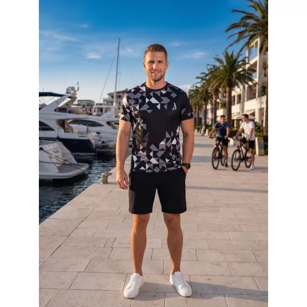  Männer funktionaler T -Shirt Premium ALTISPORT VOJ/ALM108TR01 SCHWARZ 