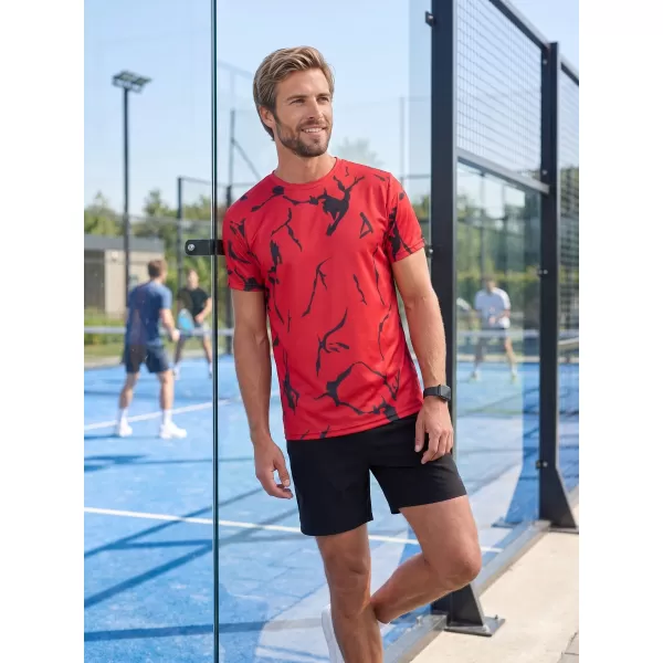  Männer funktionaler T -Shirt Premium ALTISPORT VOJ/ALM052TR01 ROT 