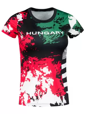 Frauenfunktional T -Shirt Premium ALTISPORT VOJ/ALW036HU/TR01 FLECKEN