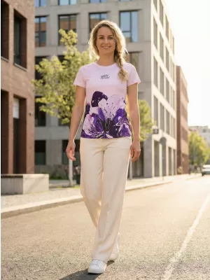 Frauenfunktional T -Shirt Premium ALTISPORT VOJ/ALW090TR01 LILA
