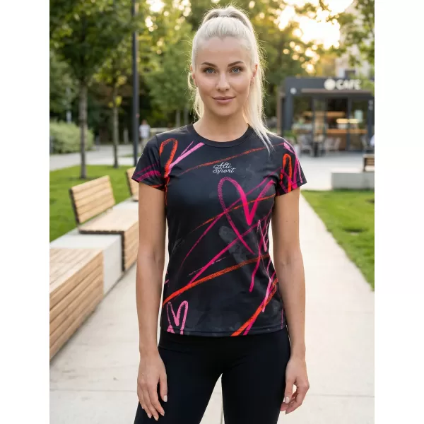 Hochwertiges Funktions-T-Shirt für Damen ALTISPORT VOJ/ALW082TR01 SCHWARZ 
