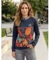 Funktionaler Sweatshirt -Prämie von Frauen ALTISPORT VOJ/ALW061MI01 ORANGE/BLAU