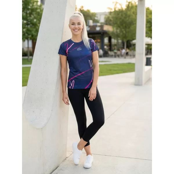  Frauenfunktional T -Shirt Premium ALTISPORT VOJ/ALW082TR01 DUNKELBLAU 