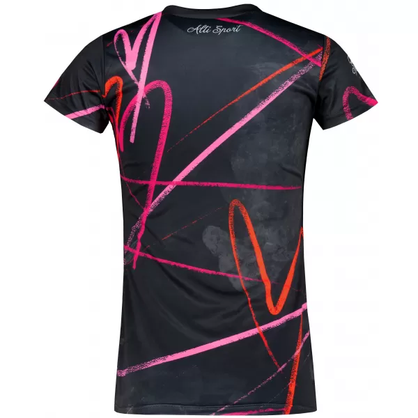  Hochwertiges Funktions-T-Shirt für Damen ALTISPORT VOJ/ALW082TR01 SCHWARZ 