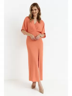 Kleid MAKOVER K163 ORANGE
