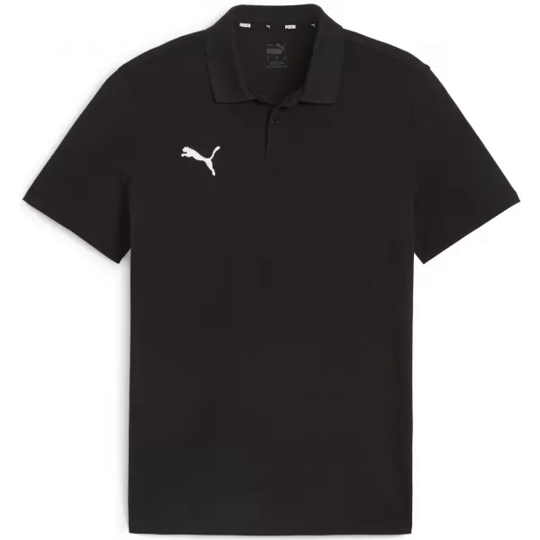  Herren t -Shirt mit einem Kragen PUMA TEAMGOAL CASUALS POLO 658605_03 PUMA BLACK/PUMA WEIß 