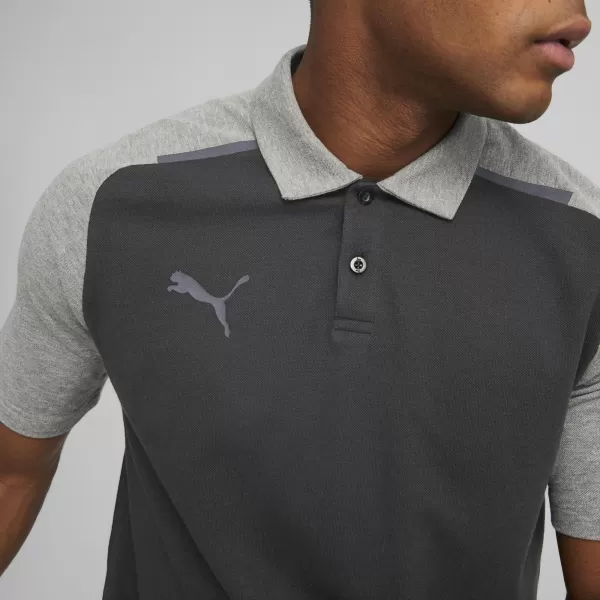  Herren t -Shirt mit einem Kragen PUMA TEAMCUP CASUALS POLO 657991_03 PUMA SCHWARZ 