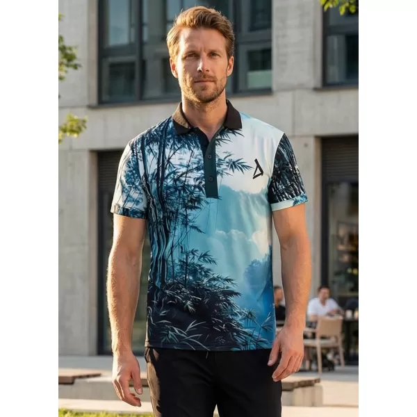  Herrenfunktional T -Shirt mit Premium -Kragen ALTISPORT VOJ/ALM103TR05 BAMBUS 
